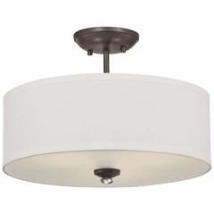 Minka Lavery Shadowglen 3-LT Semi Flush Mount - Lathan Bronze - 3286-589 Minka Lavery Shadowglen 3-LT Semi Flush Mount - Lathan Bronze - 3286-589