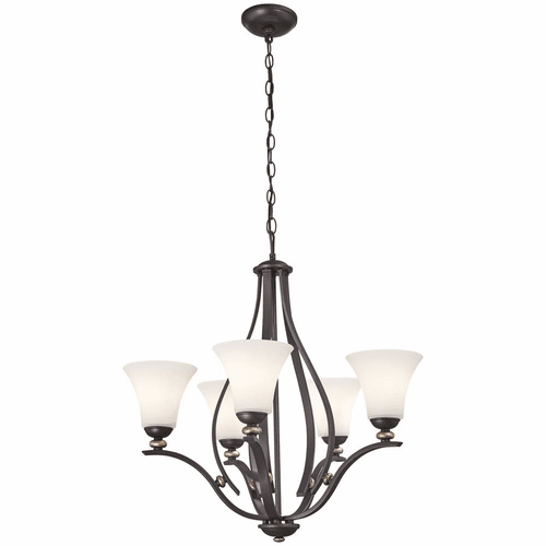 Minka Lavery Shadowglen 5-LT Chandelier - Lathan Bronze  - 3285-589