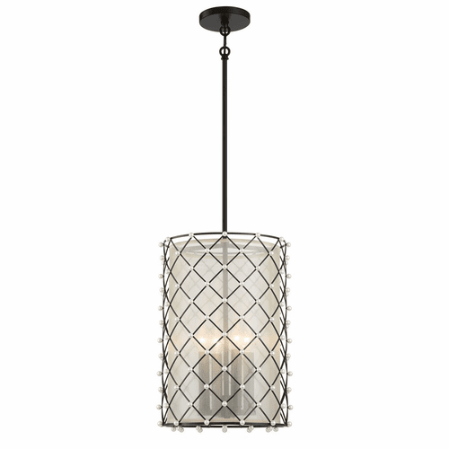 Minka Lavery Sheer Elegance 4-LT Pendant - Coal - 2863-66A