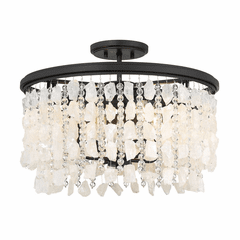 Minka Lavery Shimmering Elegance 4 Light Semi Flush - Sand Coal - 6703-66 Minka Lavery Shimmering Elegance 4 Light Semi Flush - Sand Coal - 6703-66
