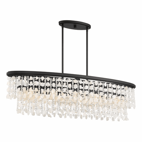 Minka Lavery Shimmering Elegance 5 Light Island Light - Sand Coal  - 6707-66