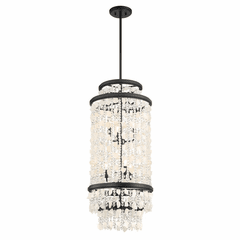 Minka Lavery Shimmering Elegance 6 Light Foyer Pendant - Sand Coal - 6704-66 Minka Lavery Shimmering Elegance 6 Light Foyer Pendant - Sand Coal - 6704-66