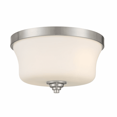 Minka Lavery Shyloh 2 Light Flush Mount - Brushed Nickel - 4927-84