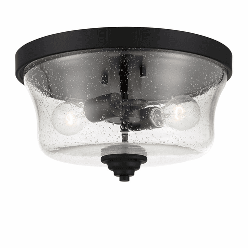 Minka Lavery Shyloh 2 Light Flush Mount - Coal - 4927-66A