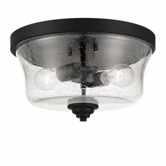 Minka Lavery Shyloh 2 Light Flush Mount - Coal - 4927-66A