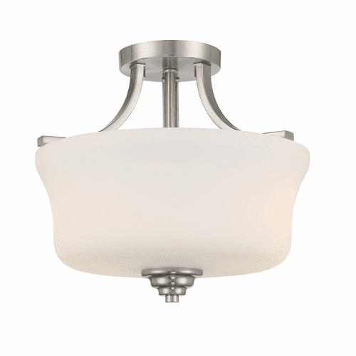 Minka Lavery Shyloh 2 Light Semi Flush - Brushed Nickel - 4922-84