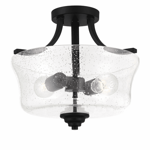 Minka Lavery Shyloh 2 Light Semi Flush - Coal - 4922-66A