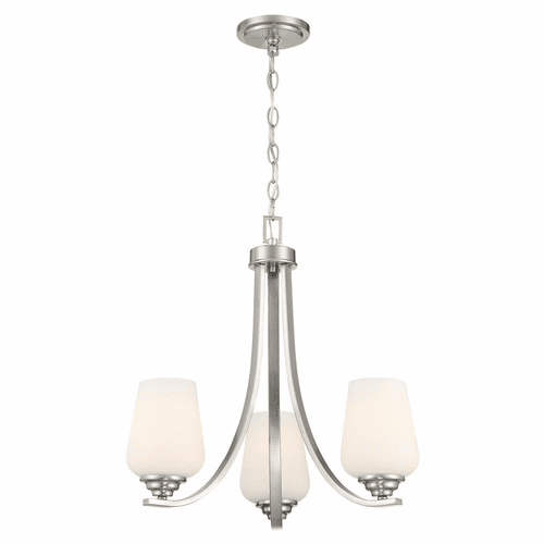 Minka Lavery Shyloh 3 Light Chandelier - Brushed Nickel - 4923-84