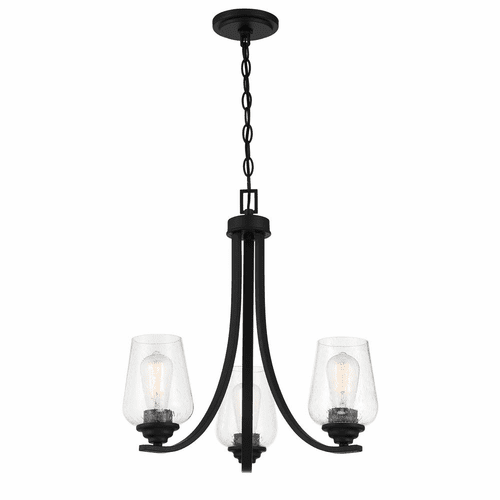 Minka Lavery Shyloh 3 Light Chandelier - Coal - 4923-66A