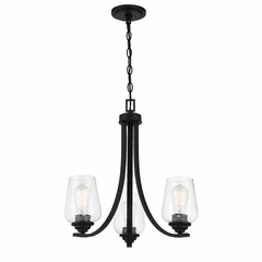 Minka Lavery Shyloh 3 Light Chandelier - Coal - 4923-66A
