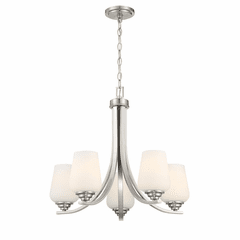 Minka Lavery Shyloh 5 Light Chandelier - Brushed Nickel - 4925-84