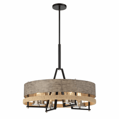 Minka Lavery Silver Creek 4-LT Outdoor Pendant - Stone Grey, Coal - 2765-733