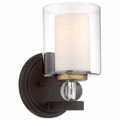 Minka Lavery Studio 5 1-LT Bath Light - Painted Bronze W/Natural Brush - 3071-416 Minka Lavery Studio 5 1-LT Bath Light - Painted Bronze W/Natural Brush - 3071-416