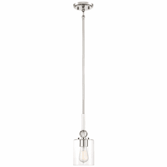 Minka Lavery Studio 5 1-LT Mini Pendant - Polished Nickel - 3070-613 Minka Lavery Studio 5 1-LT Mini Pendant - Polished Nickel - 3070-613