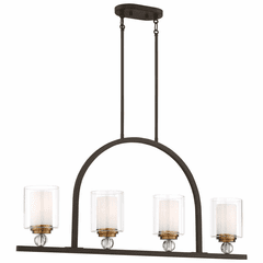 Minka Lavery Studio 5 4-LT Island Light - Painted Bronze  - 3074-416