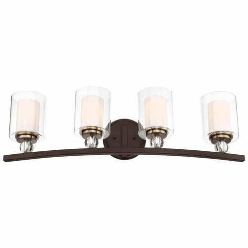 Minka Lavery Studio 5 Bath Light - Painted Bronze W/Natural Brush - 3080-416