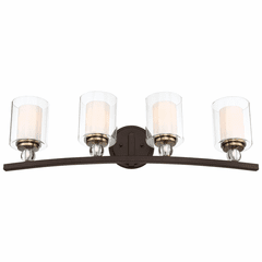 Minka Lavery Studio 5 Bath Light - Painted Bronze W/Natural Brush - 3080-416