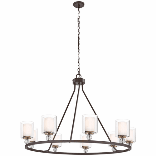 Minka Lavery Studio 5 Chandelier - Painted Bronze W/Natural Brush - 3087-416