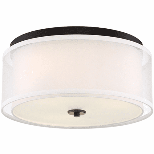 Minka Lavery Studio 5 Flush Mount - Painted Bronze W/Natural Brush - 3078-416