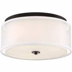 Minka Lavery Studio 5 Flush Mount - Painted Bronze W/Natural Brush - 3078-416 Minka Lavery Studio 5 Flush Mount - Painted Bronze W/Natural Brush - 3078-416