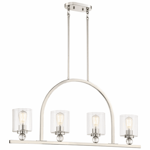 Minka Lavery Studio 5 Island Light - Polished Nickel - 3074-613