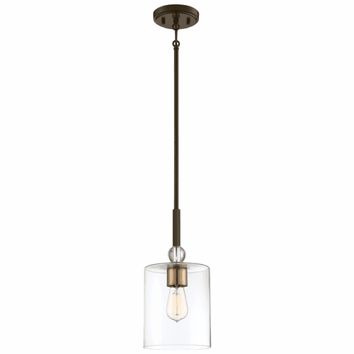 Minka Lavery Studio 5 Mini Pendant - Painted Bronze W/Natural Brush - 3089-416