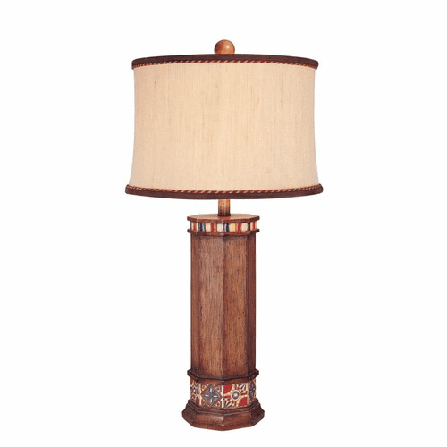 Minka Lavery Table Lamp - Brown Wood Look - 10373-0