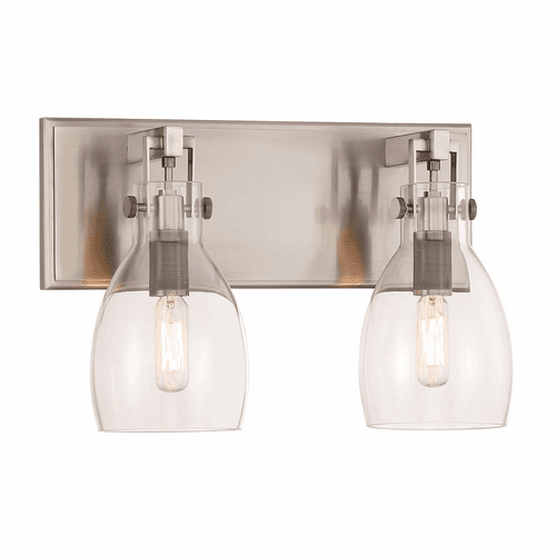 Minka Lavery Tiberia 2-LT Bath Vanity Light - Plated Pewter - 2272-84B
