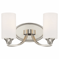 Minka Lavery Tilbury 2-LT Bath Light - Polished Nickel - 3982-613