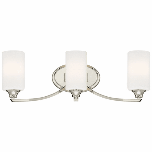 Minka Lavery Tilbury 3-LT Bath Light - Polished Nickel - 3983-613