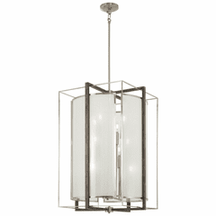 Minka Lavery Tyson's Gate Pendant - Brushed Nickel W/Shale Wood - 3569-098