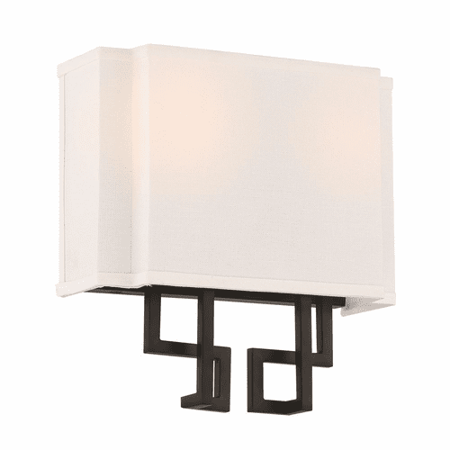 Minka Lavery Upham Estates 2-LT Wall Sconce - Coal W/Polished Nickel - 2952-572