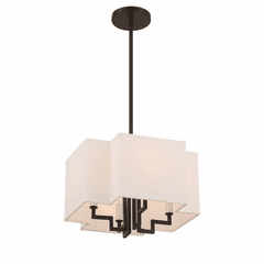 Minka Lavery Upham Estates 4-LT Pendant - Coal W/Polished Nickel - 2954-572 Minka Lavery Upham Estates 4-LT Pendant - Coal W/Polished Nickel - 2954-572