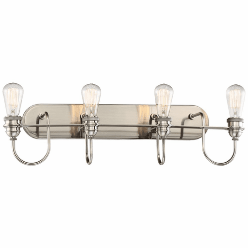 Minka Lavery Uptown Edison 4-LT Bath Light - Plated Pewter - 3454-84B