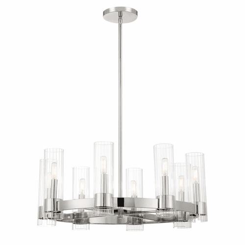 Minka Lavery Vernon Place 8-LT Chandelier - Chrome - 3898-77