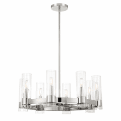 Minka Lavery Vernon Place 8-LT Chandelier - Chrome - 3898-77