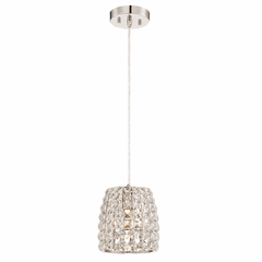 Minka Lavery Via Roma 1-LT Mini Pendant - Polished Nickel - 2293-613