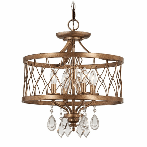 Minka Lavery West Liberty 4-LT Mini Chandelier - Olympus Gold - 4403-581