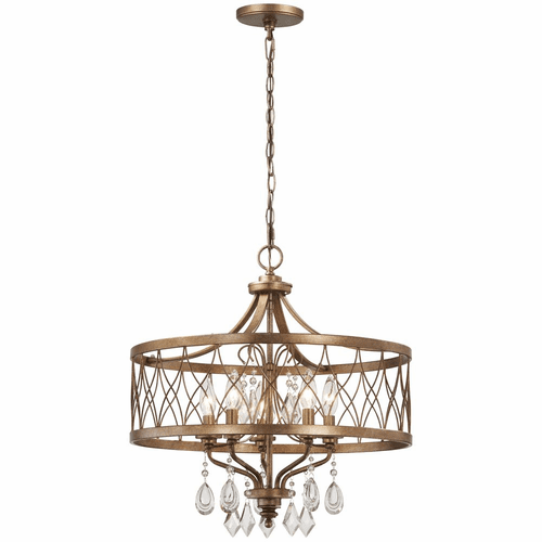 Minka Lavery West Liberty 5-LT Chandelier - Olympus Gold - 4404-581