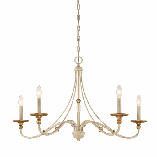 Minka Lavery Westchester County 5-LT Chandelier - Farm House White - 1044-701
