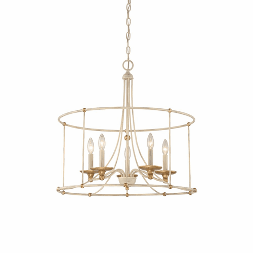 Minka Lavery Westchester County 5-LT Chandelier - Farm House White - 1047-701