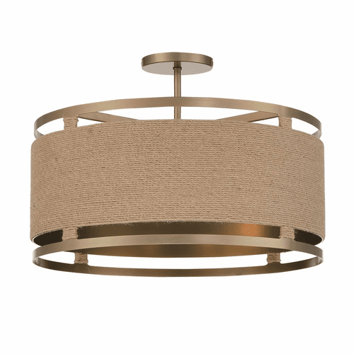 Minka Lavery Windward Passage 4-LT Semi Flush - Soft Brass - 3869-695