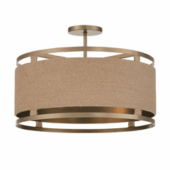 Minka Lavery Windward Passage 4-LT Semi Flush - Soft Brass - 3869-695 Minka Lavery Windward Passage 4-LT Semi Flush - Soft Brass - 3869-695