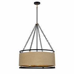 Minka Lavery Windward Passage 6-LT Pendant - Coal And Soft Brass - 3866-726 Minka Lavery Windward Passage 6-LT Pendant - Coal And Soft Brass - 3866-726