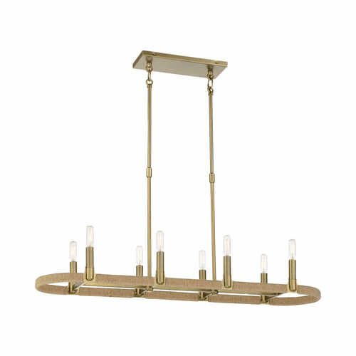 Minka Lavery Windward Passage 8-LT Island Light - Soft Brass - 3868-695