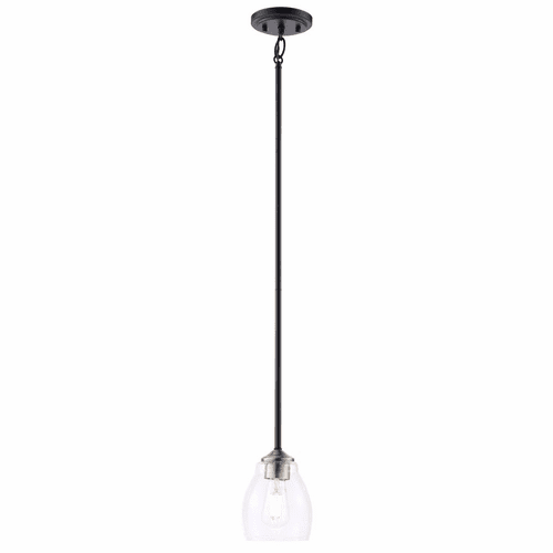 Minka Lavery Winsley 1-LT Pendant - Coal And Stained Brass - 2430-878