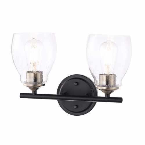 Minka Lavery Winsley 2-LT Wall Sconce - Coal And Stained Brass - 2432-878