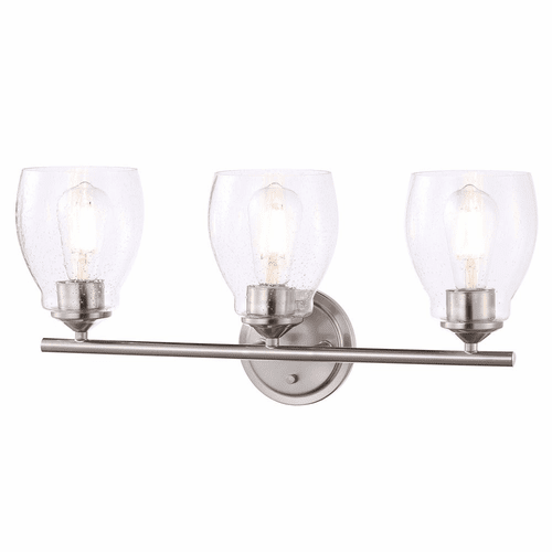 Minka Lavery Winsley 3-LT Wall Sconce - Brushed Nickel - 2433-84