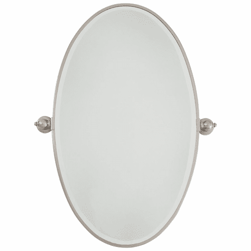 Minka Lavery Xl Oval Mirror Beveled - Brushed Nickel - 1432-84