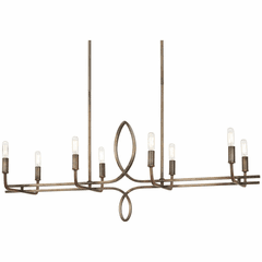 Minka Lavery Yorkville 8-LT Island Light - Aged Darkwood w/Silver - 2698-115